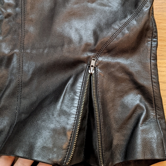 VEDA leather moto jacket - Picture 4 of 7